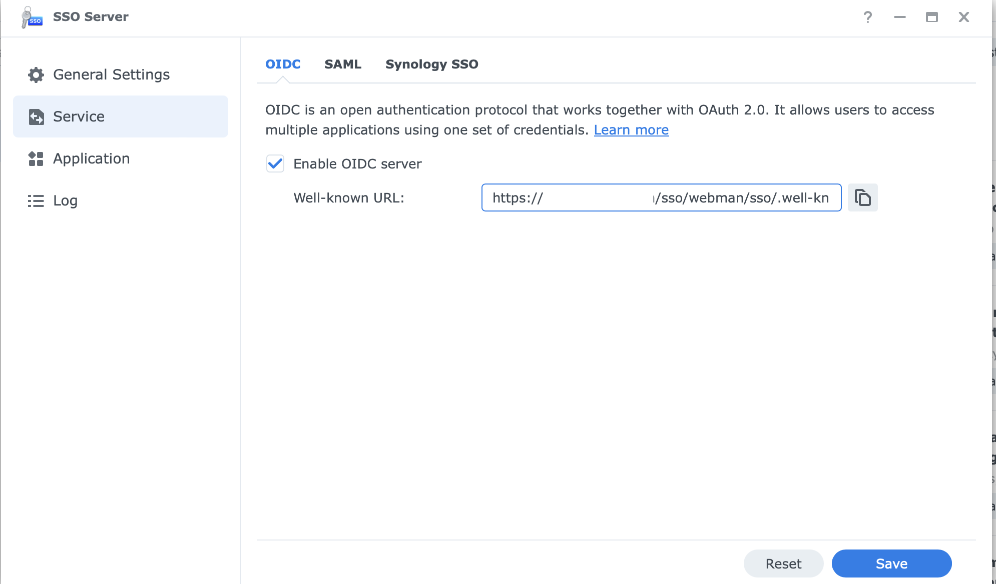 Synology SSO Server OIDC